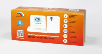 Термостат комнатный TEPLOCOM TS-2AA/3A-RF (беспроводной)