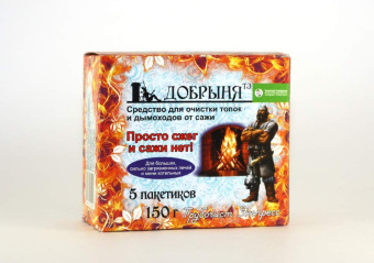  Средство для очистки топок и дымоходов Трубочист Экспресс ДОБРЫНЯ 150г (20гр)