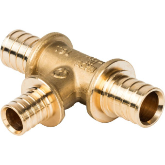 Тройник 16x16x16 для труб из сшитого полиэтилена аксиальный