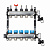 Коллек. группа с расходомерами 1"x3/4" 5 вых.